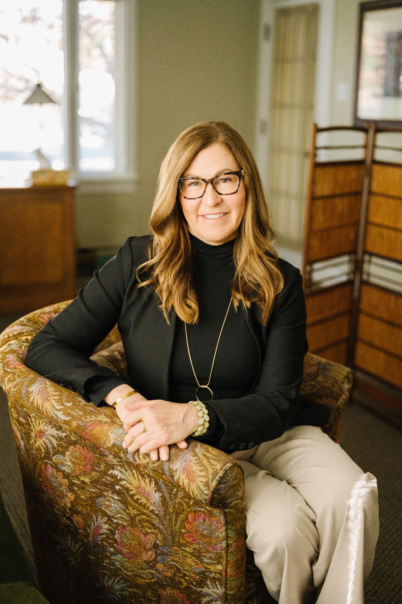 Nancy Thomas, PhD, in her office